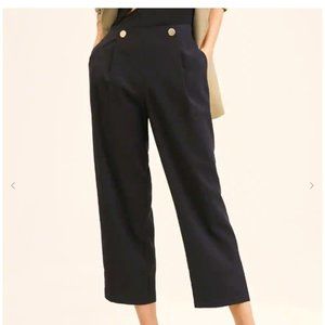MANGO Cropped Button Pants - NWT - 1XL